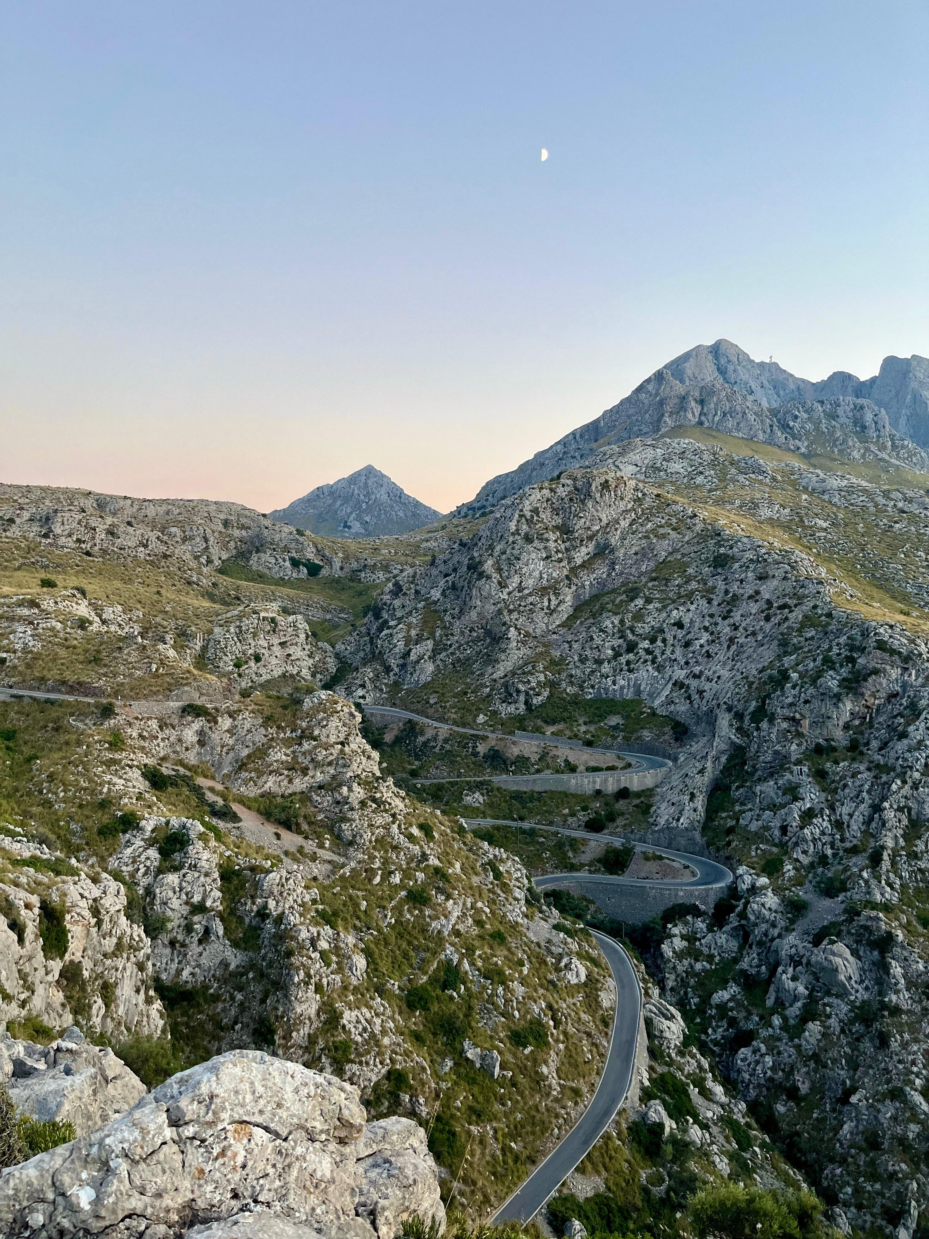 Moon over Serra de Tramuntana